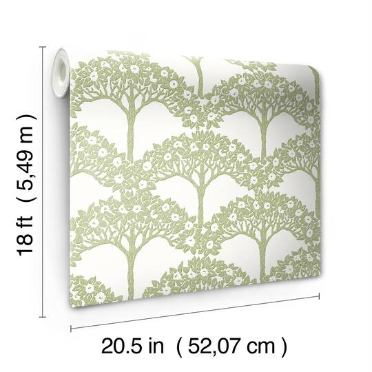 NuWallpaper Finley Green Peel & Stick Wallpaper